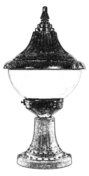 ASIR Venkovní lampa BSU-68207 hnědá