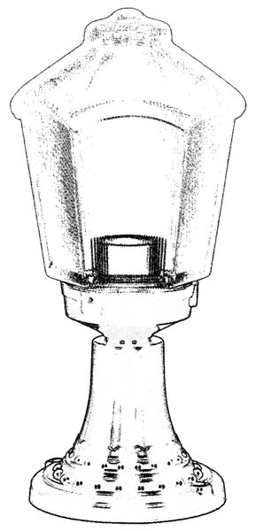 ASIR Venkovní lampa BSU-68197 černá