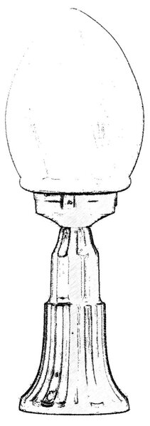 ASIR Venkovní lampa BSU-68204 černá