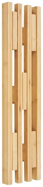Nordic Living Bambusový nástěnný věšák Ember 60 x 14 cm