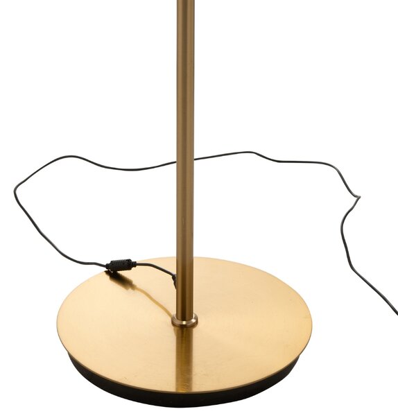 -25 % Dny MOMENTI– Hnědá skleněná stojací LED lampa J-line Gally 168 cm