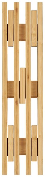 Nordic Living Bambusový nástěnný věšák Ember 60 x 14 cm