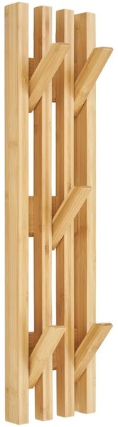Nordic Living Bambusový nástěnný věšák Ember 60 x 14 cm