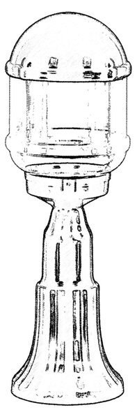 ASIR Venkovní lampa BSU-68198 černá