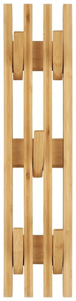 Nordic Living Bambusový nástěnný věšák Ember 60 x 14 cm
