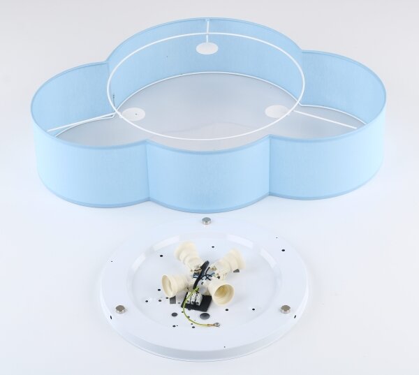 Brilagi - Dětské stropní svítidlo NIMBUS 4xE27/15W/230V 46x63 cm modrá