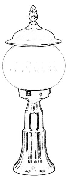 ASIR Venkovní lampa BSU-68187 černá