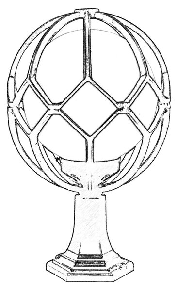 ASIR Venkovní lampa BSU-68155 černá