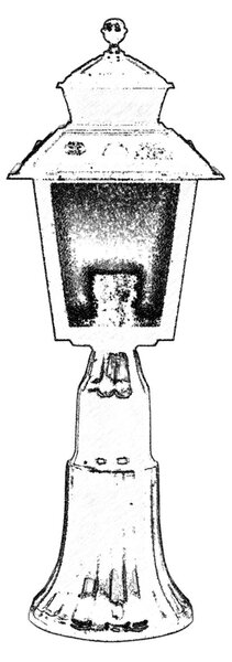 ASIR Venkovní lampa BSU-68213 černá