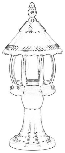 ASIR Venkovní lampa BSU-68184 černá
