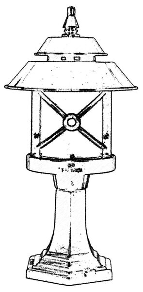 ASIR Venkovní lampa BSU-68199 černá
