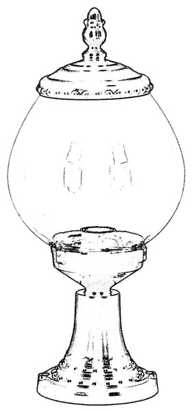 ASIR Venkovní lampa BSU-68194 černá