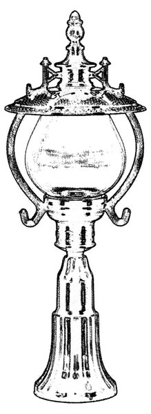 ASIR Venkovní lampa BSU-68205 černá