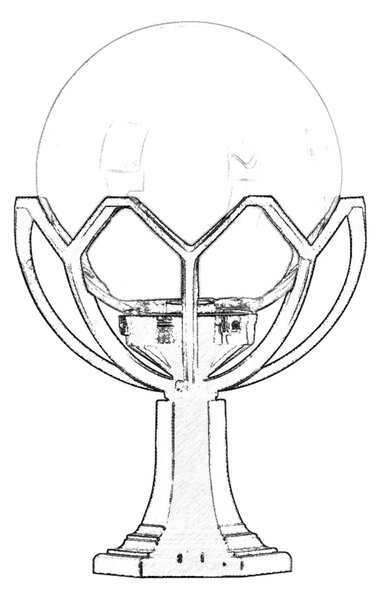 ASIR Venkovní lampa BSU-68155 černá