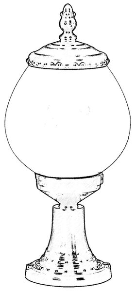 ASIR Venkovní lampa BSU-68194 černá