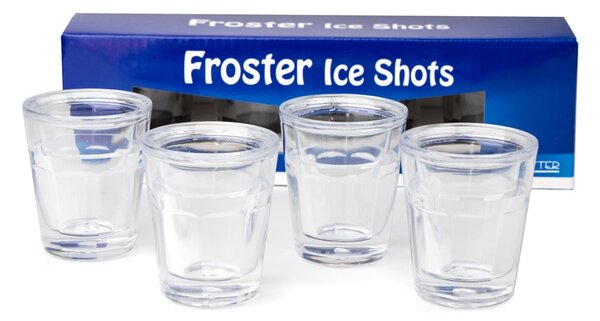 Chladicí panáky Ice Shots 4 kusy - Malá pozornost - Pro 18 let - Letní hity