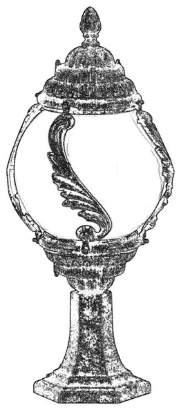 ASIR Venkovní lampa BSU-68182 hnědá