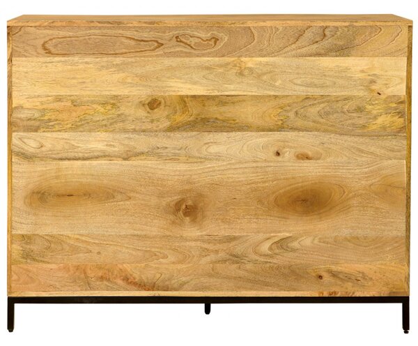 Knihovna Gita 130x90x35 z masivu mango