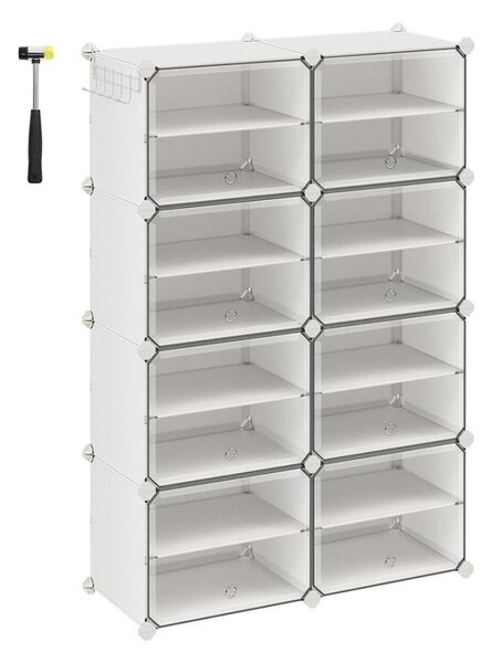 Modulární regál s přihrádkami BOXIFY bílá
