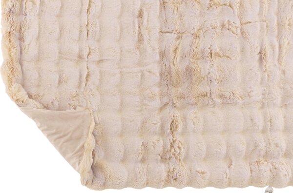 -25 % Dny MOMENTI– Béžový pléd J-line Wavy 180 x 130 cm