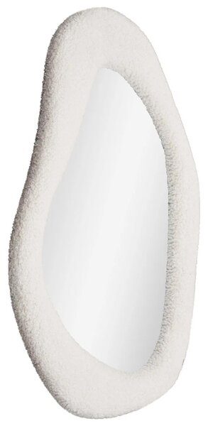 Nordic Living Bílé závěsné zrcadlo Bosi 61 x 46,5 cm