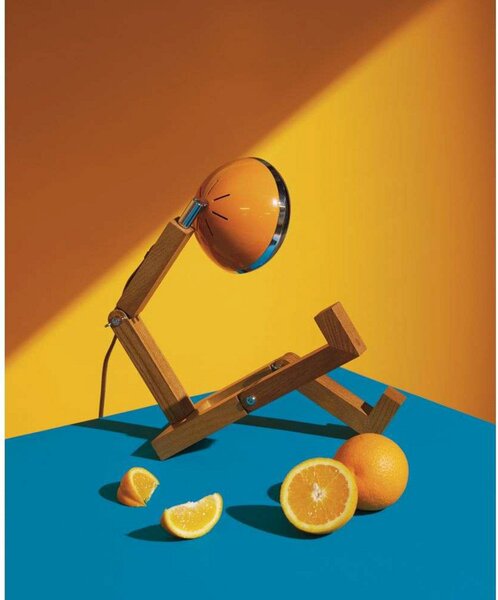 Stolní lampa MR. WATTSON, Oranžová, Obývací pokoj, Kov