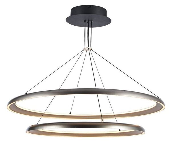 LED Solution Šedé závěsné LED svítidlo kulaté designové 60cm 65W 23372