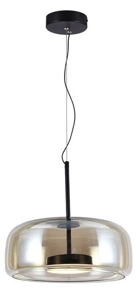 LED Solution Černé závěsné LED svítidlo s jantarovým stínidlem 33cm 6W 23378
