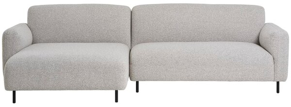 Nordic Living Bouclé rohová pohovka Salvador 265 cm, levá