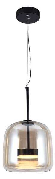 LED Solution Černé závěsné LED svítidlo s jantarovým stínidlem 23cm 6W 23379