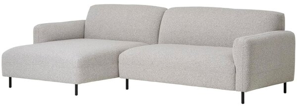 Nordic Living Bouclé rohová pohovka Salvador 265 cm, levá