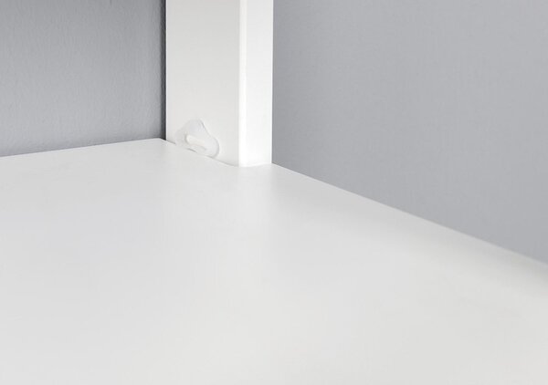 AQUALINE - ETIDE policový regál 36x86x36 cm, bílá mat ET086