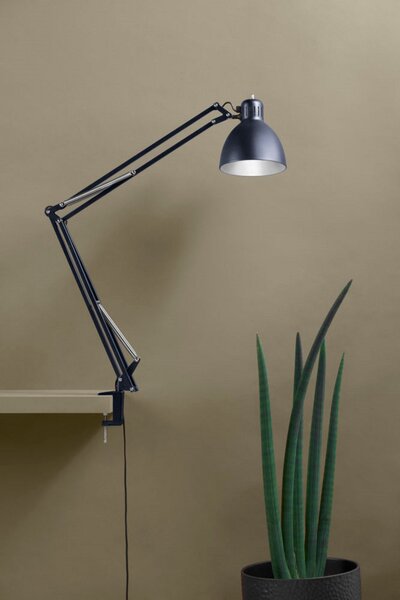 Stolní lampa NORDIC LIVING, Zlatá / mosazná, Pracovna, Hliník