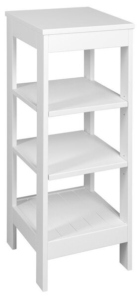 AQUALINE - ETIDE policový regál 36x86x36 cm, bílá mat ET086