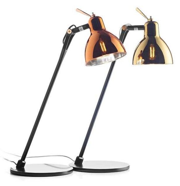 Luxy Glam T0 stolní lampa, černá/zlatá, 52 cm