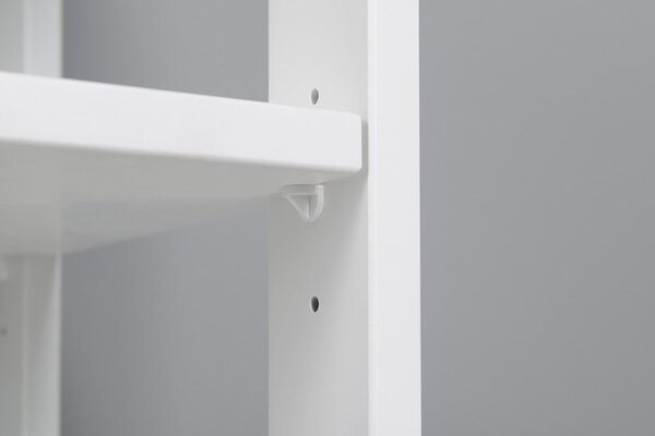 AQUALINE - ETIDE policový regál 36x86x36 cm, bílá mat ET086