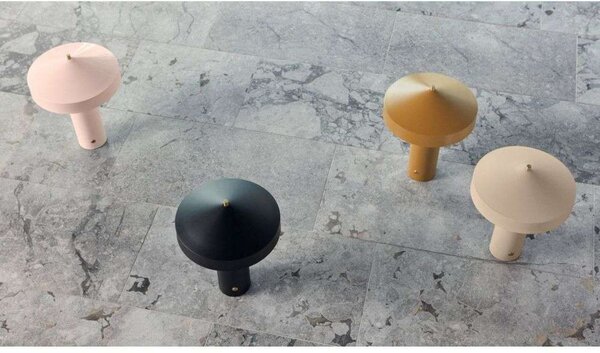 Stolní lampa OYOY Living Design, Černá, Obývací pokoj, Kov