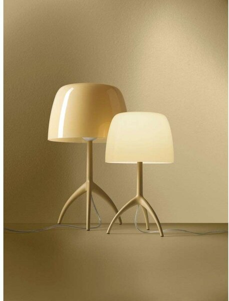Stolní lampa Foscarini, stmívatelné, Žlutá, Hliník