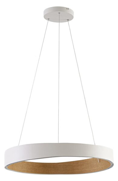 Závěsná svítidlo Lucande, Daelor, stmívatelné, Bílá, Jídelna, Kov, Design