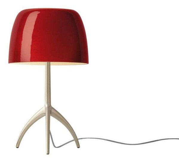 Stolní lampa Foscarini, Zlatá / mosazná, Obývací pokoj, Hliník
