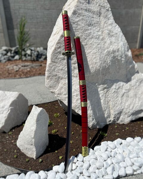 Luxusní Katana s červenou rukojetí