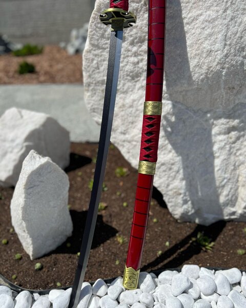 Luxusní Katana s červenou rukojetí