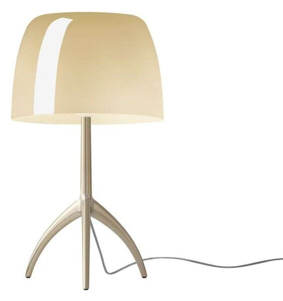 Stolní lampa Foscarini, Zlatá / mosazná, Obývací pokoj, Hliník