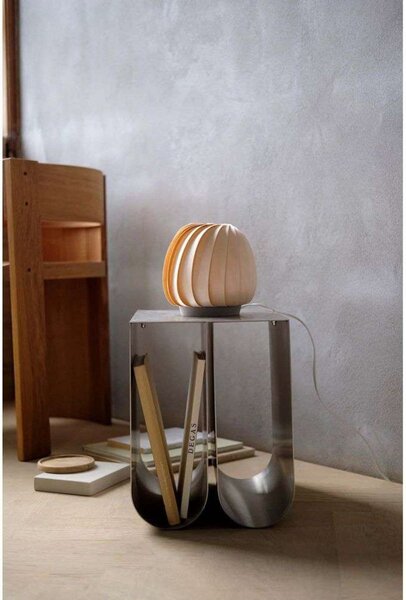 Stolní lampa Tom Rossau, Dřevo, Obývací pokoj, Dřevo