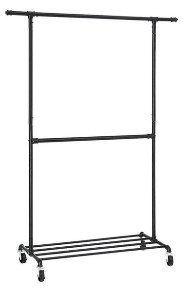 Mobilní stojanový věšák LINEA černá