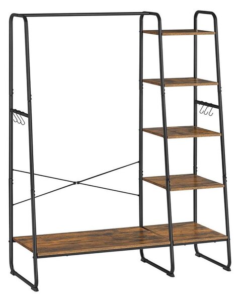 Stojanový věšák LINEA hnědá/černá