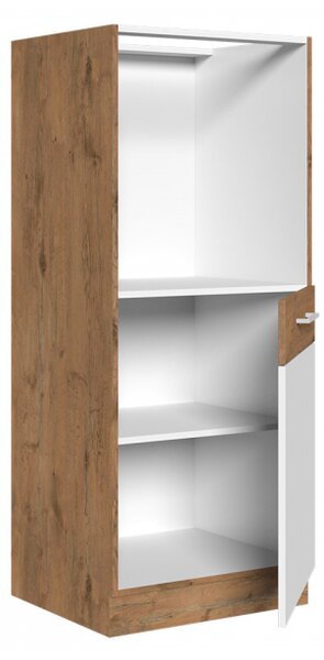 Kuchyňská skříňka pod troubu Woodline 60 DP-145 1F BB, Barva: Dub lancelot / bíly lesk 5902928945720
