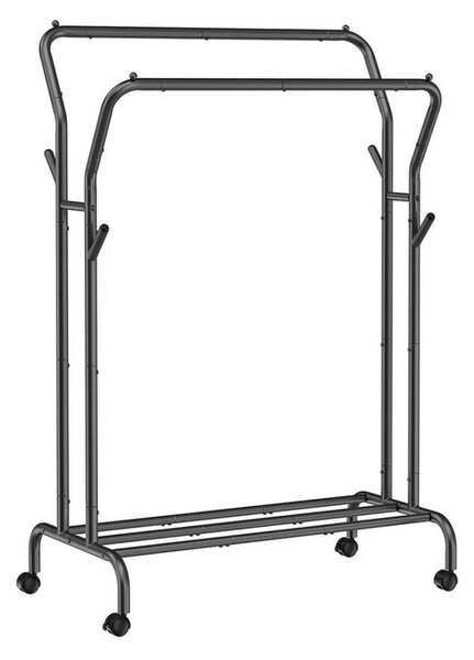 Mobilní stojanový věšák LINEA černá