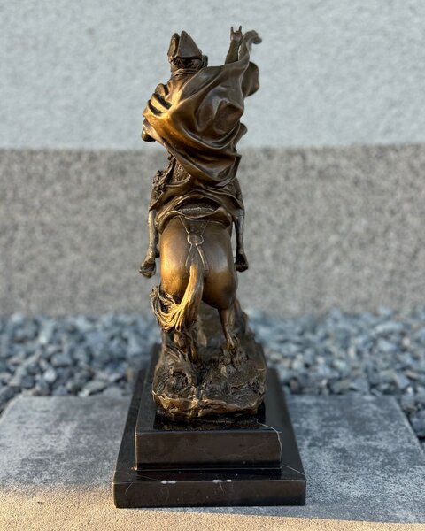 Bronzová socha - Napoleon na koni figurka vojevůdce