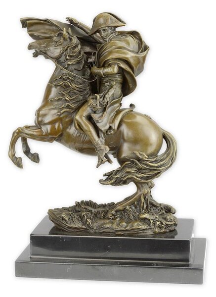 Bronzová socha - Napoleon na koni figurka vojevůdce